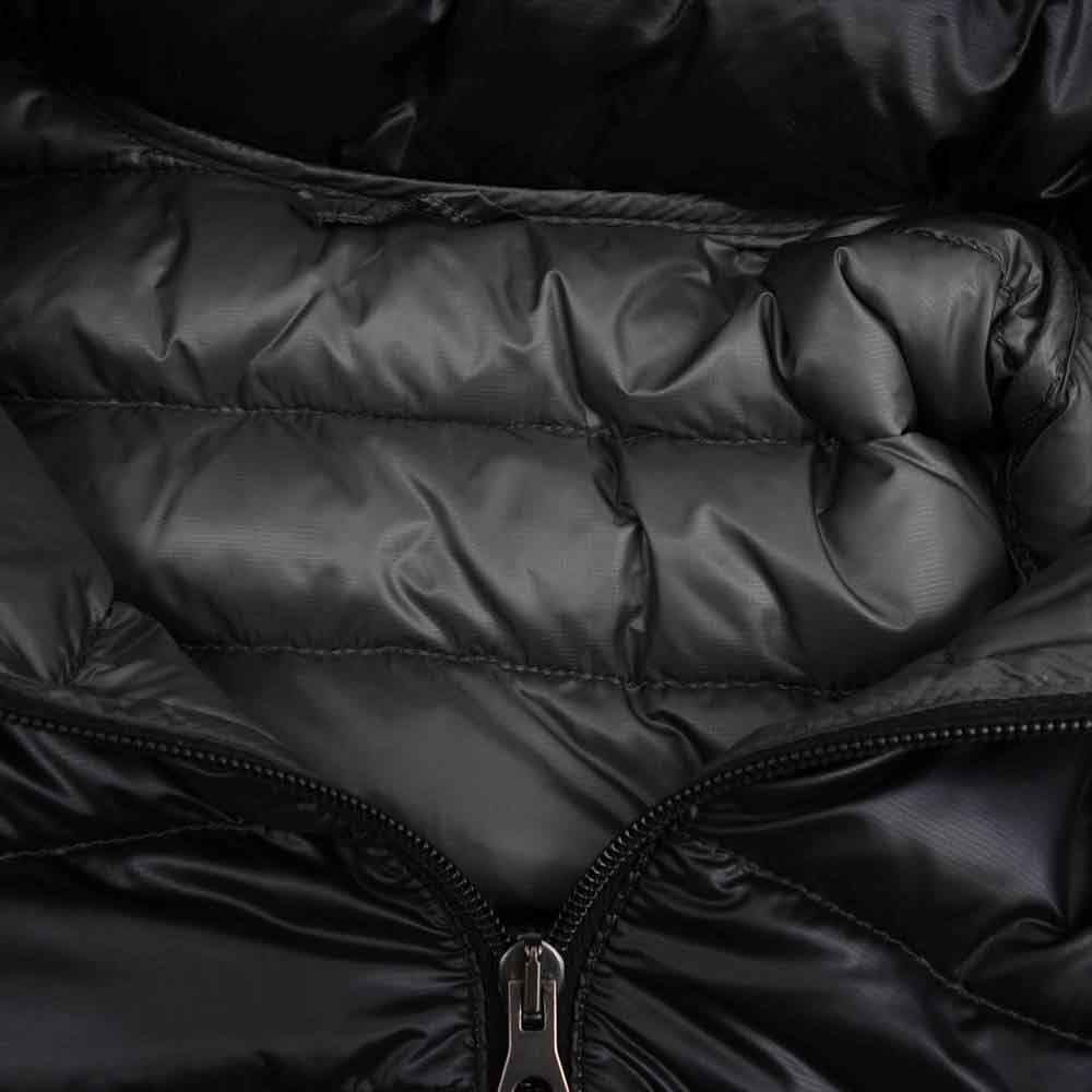 DUVETICA デュベティカ OCIROE オチロエ ラクーンファー付 ダウンコート  ブラック系 38【中古】