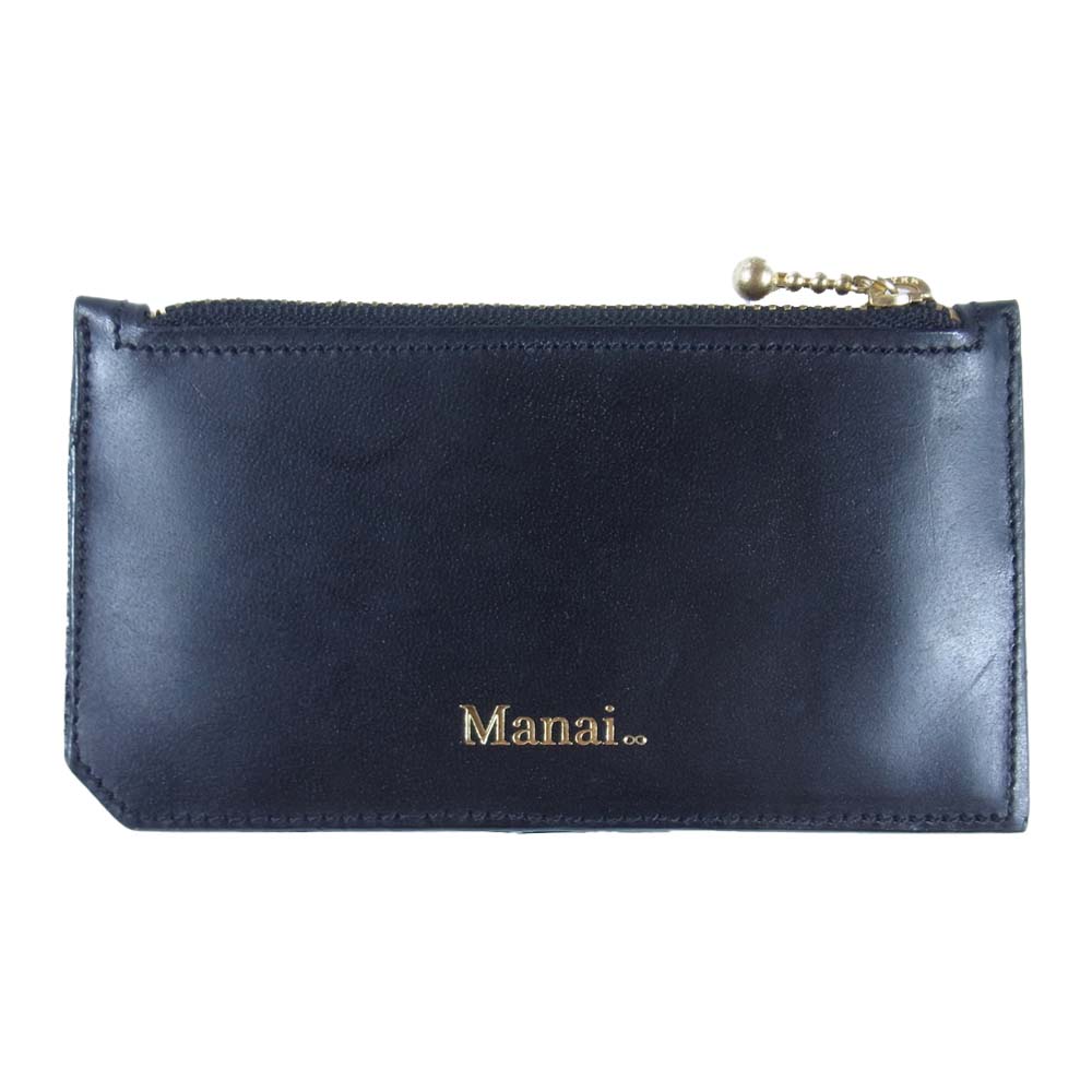 マナイ コイン カードホルダー2019 カード ホルダー ブラック系【美品】【中古】
