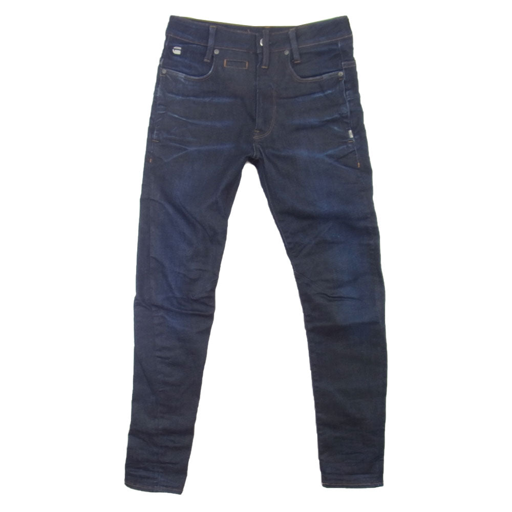 G-STAR ジースター D-STAQ 3D SUPER SLIM スリム パンツ インディゴブルー系 26【美品】【中古】