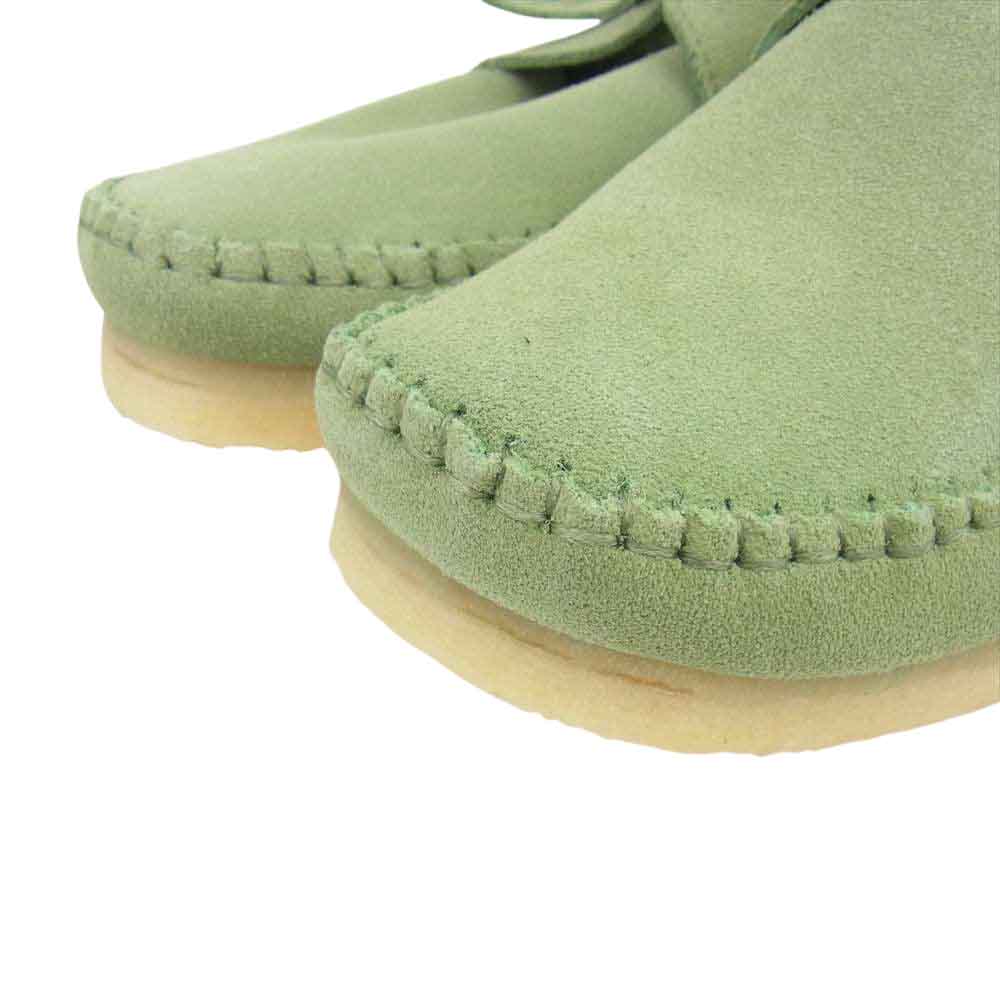 Clarks クラークス Weaver ウィーバー スエード シューズ ライトグリーン系 26.0cm【新古品】【未使用】【中古】