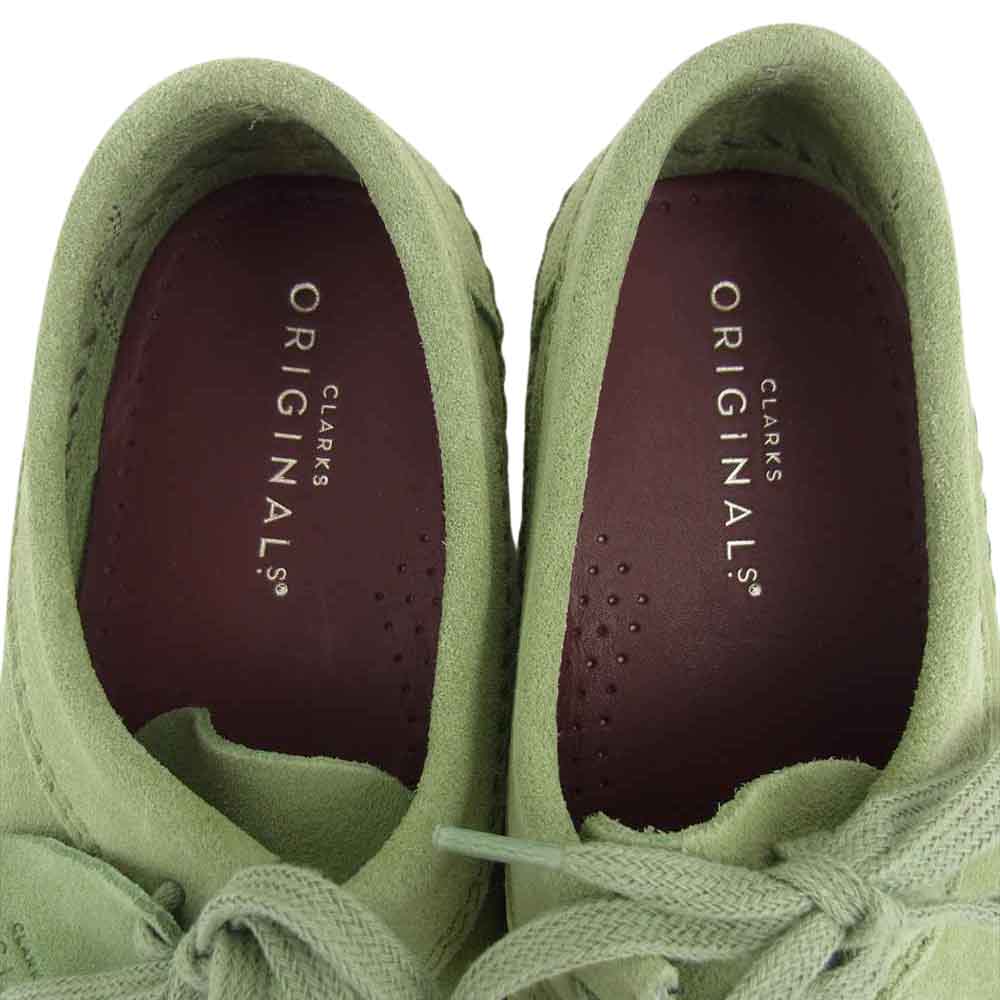 Clarks クラークス Weaver ウィーバー スエード シューズ ライトグリーン系 26.0cm【新古品】【未使用】【中古】