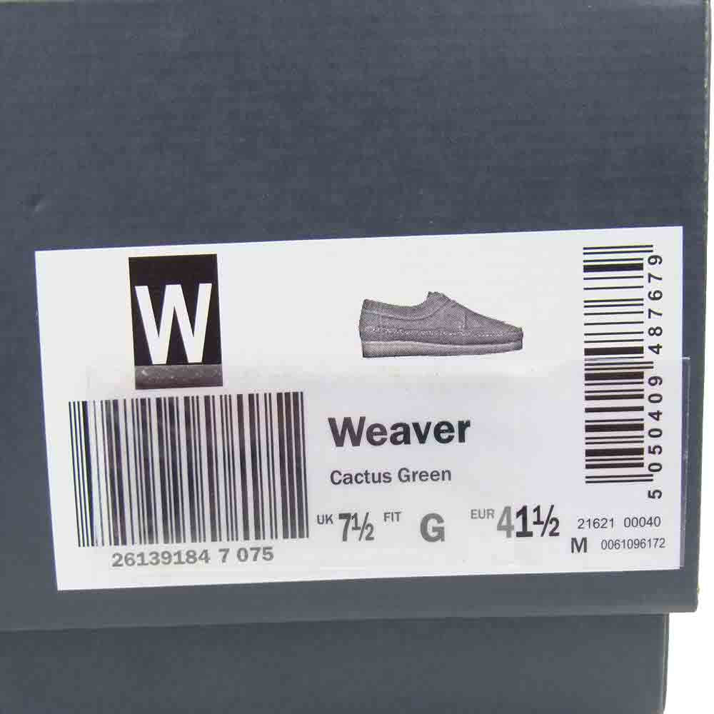 Clarks クラークス Weaver ウィーバー スエード シューズ ライトグリーン系 26.0cm【新古品】【未使用】【中古】