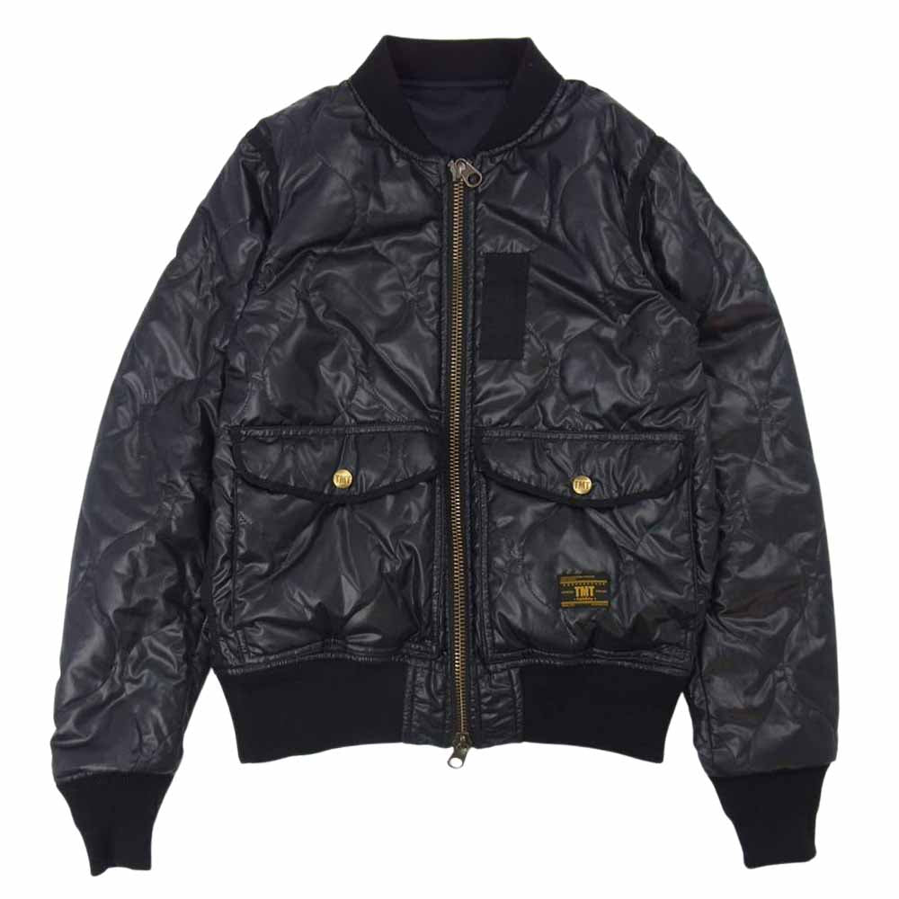 TMT ティーエムティー 18AW TJK-F1801 MA-1 TYPE REVERSIBLE FLIGHT JACKET リバーシブル フライト ジャケット ブラック系 S【中古】