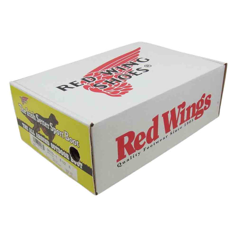 RED WING レッドウィング 8179 IRISH SETTER アイリッシュセッター 四角犬タグ レザー ブーツ ブラック系 24.5cm【美品】【中古】
