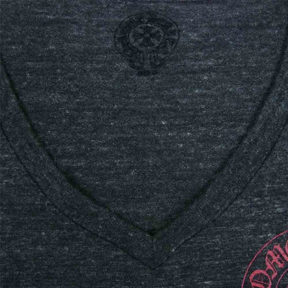 CHROME HEARTS クロムハーツ（原本無） 国内正規品 クロス Vネック ダークグレー系 M【中古】
