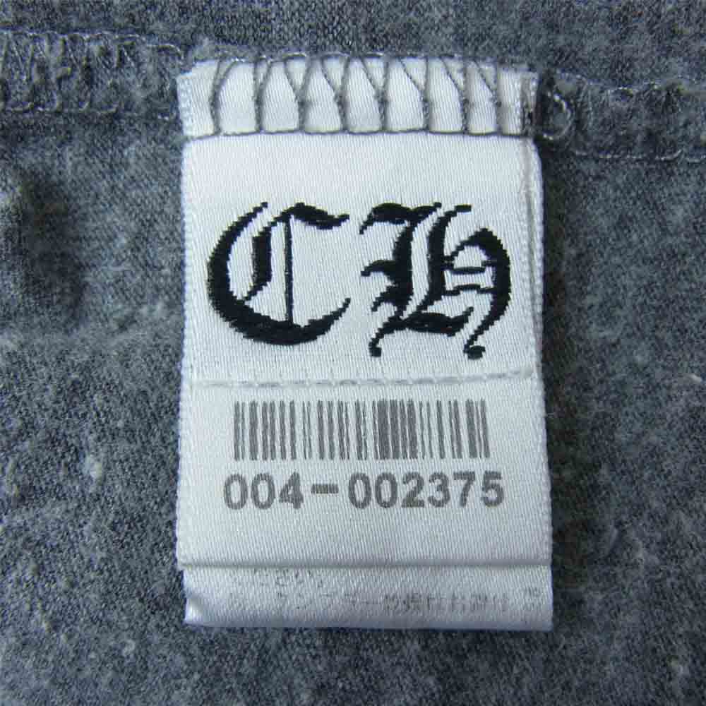 CHROME HEARTS クロムハーツ（原本無） 国内正規品 スクロールラベル ダガー 星条旗 Vネック グレー系 M【中古】
