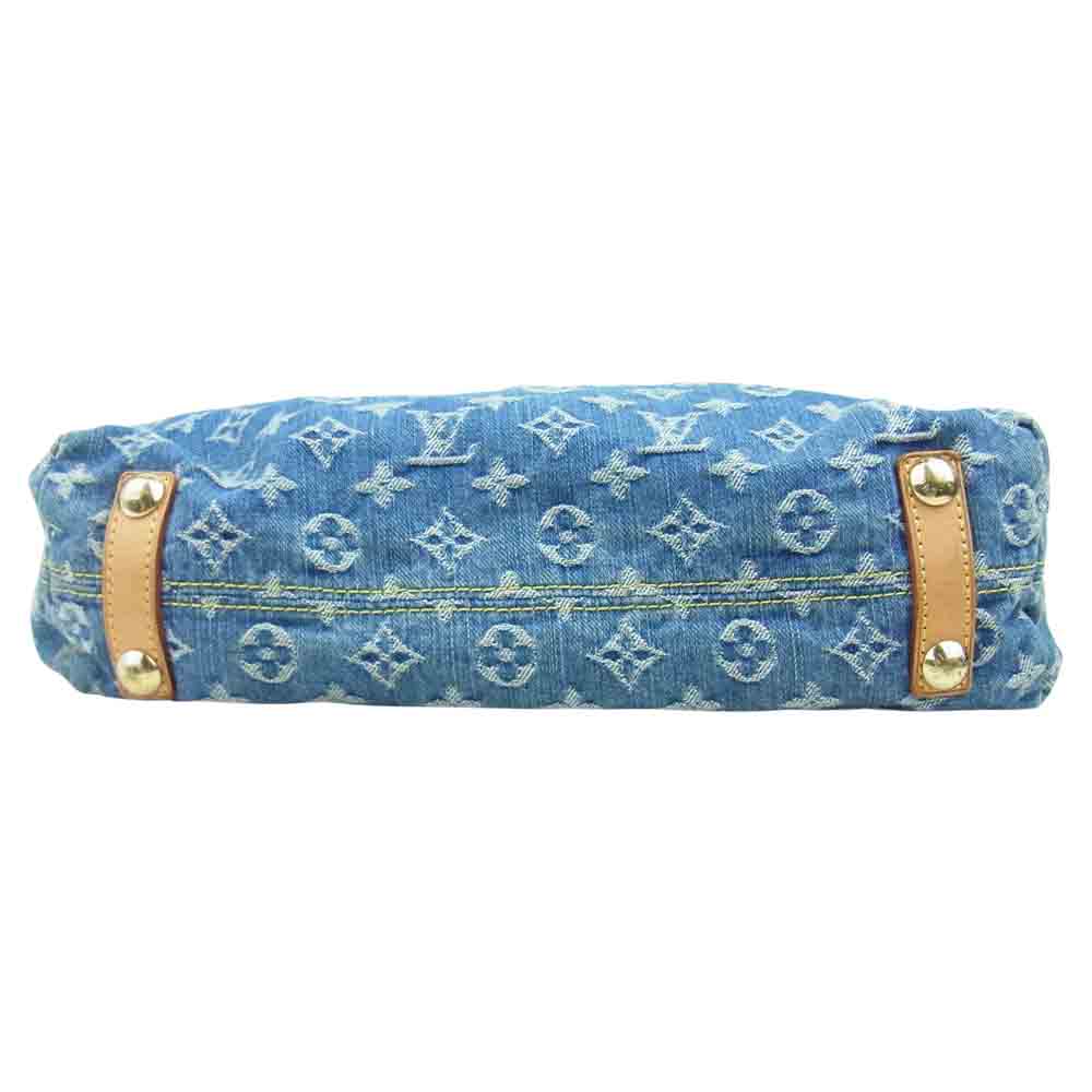LOUIS VUITTON ルイ・ヴィトン M95048 モノグラムデニム バギーGM デニム ショルダー ロングレザーストラップ 付属【中古】