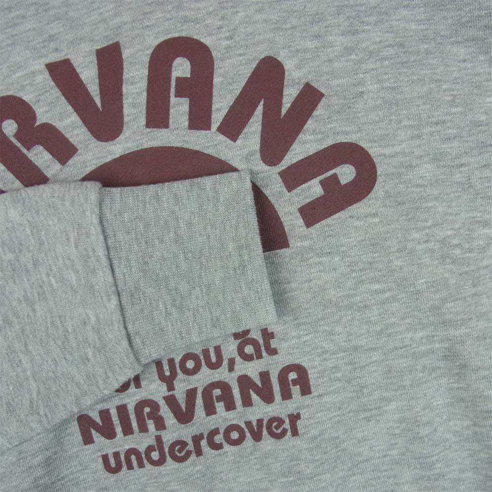 UNDERCOVER アンダーカバー MAD STORE限定 NIRVANA ニルヴァーナ プリント クルーネック スウェット グレー系 M【中古】