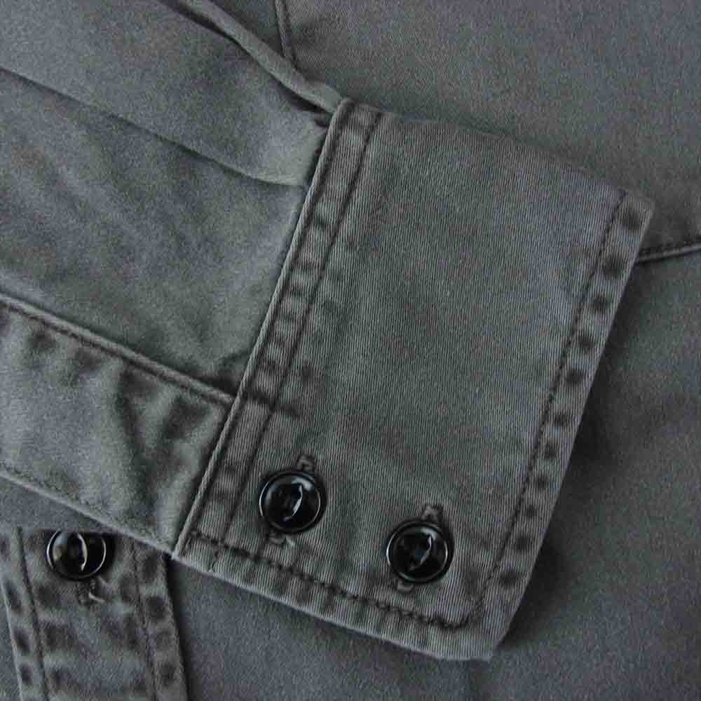 SASAFRAS ササフラス SF-201720 Wheel Barrow Shirt Satin ウィール バロー シャツ サテン ブラック系 S【新古品】【未使用】【中古】