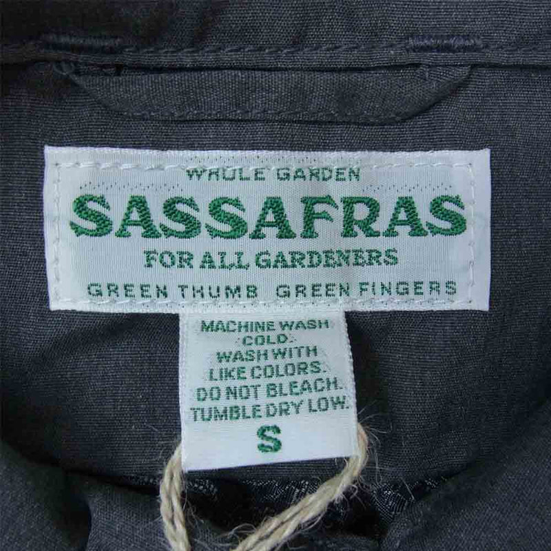 SASAFRAS ササフラス SF-211746 GARDENER CAP JACKET T/C Weather ガーデナー キャップ ジャケット グレー系 S【新古品】【未使用】【中古】