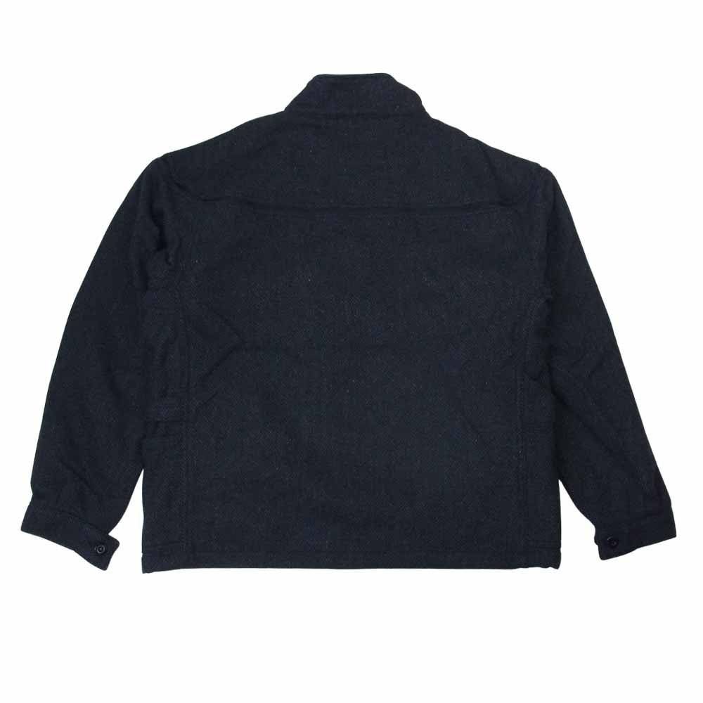 SASAFRAS ササフラス SF-201701 Gardener Cap Jacket Herrinbone Blanket ガーデナー キャップ ジャケット ヘリンボーン ブランケット チャコール系 L【新古品】【未使用】【中古】