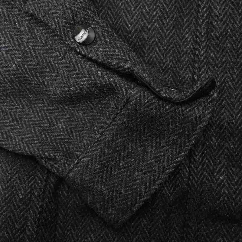 SASAFRAS ササフラス SF-201704 Blower Bud TP Jacket Herrinbone Blanket ブロワー バド TP ジャケット ヘリンボーン ブランケット ジャケット チャコール系 S【新古品】【未使用】【中古】