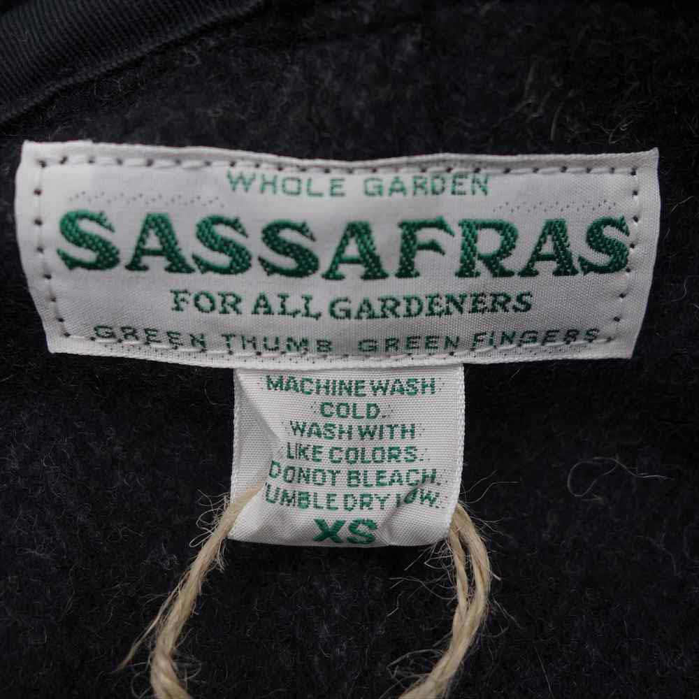 SASAFRAS ササフラス SF-201704 Blower Bud TP Jacket Herrinbone Blanket ブロワー バド TP ジャケット ヘリンボーン ブランケット ジャケット チャコール系 XS【新古品】【未使用】【中古】