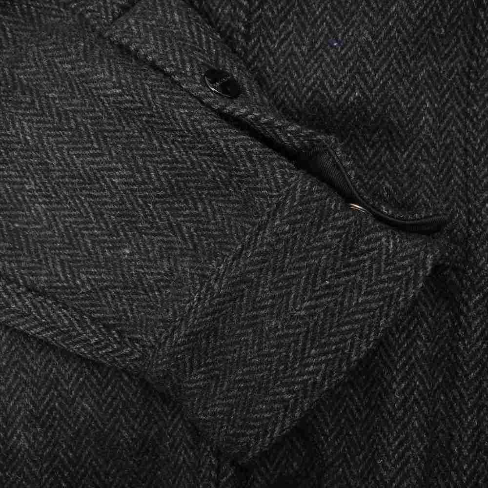 SASAFRAS ササフラス SF-201704 Blower Bud TP Jacket Herrinbone Blanket ブロワー バド TP ジャケット ヘリンボーン ブランケット ジャケット チャコール系 XS【新古品】【未使用】【中古】