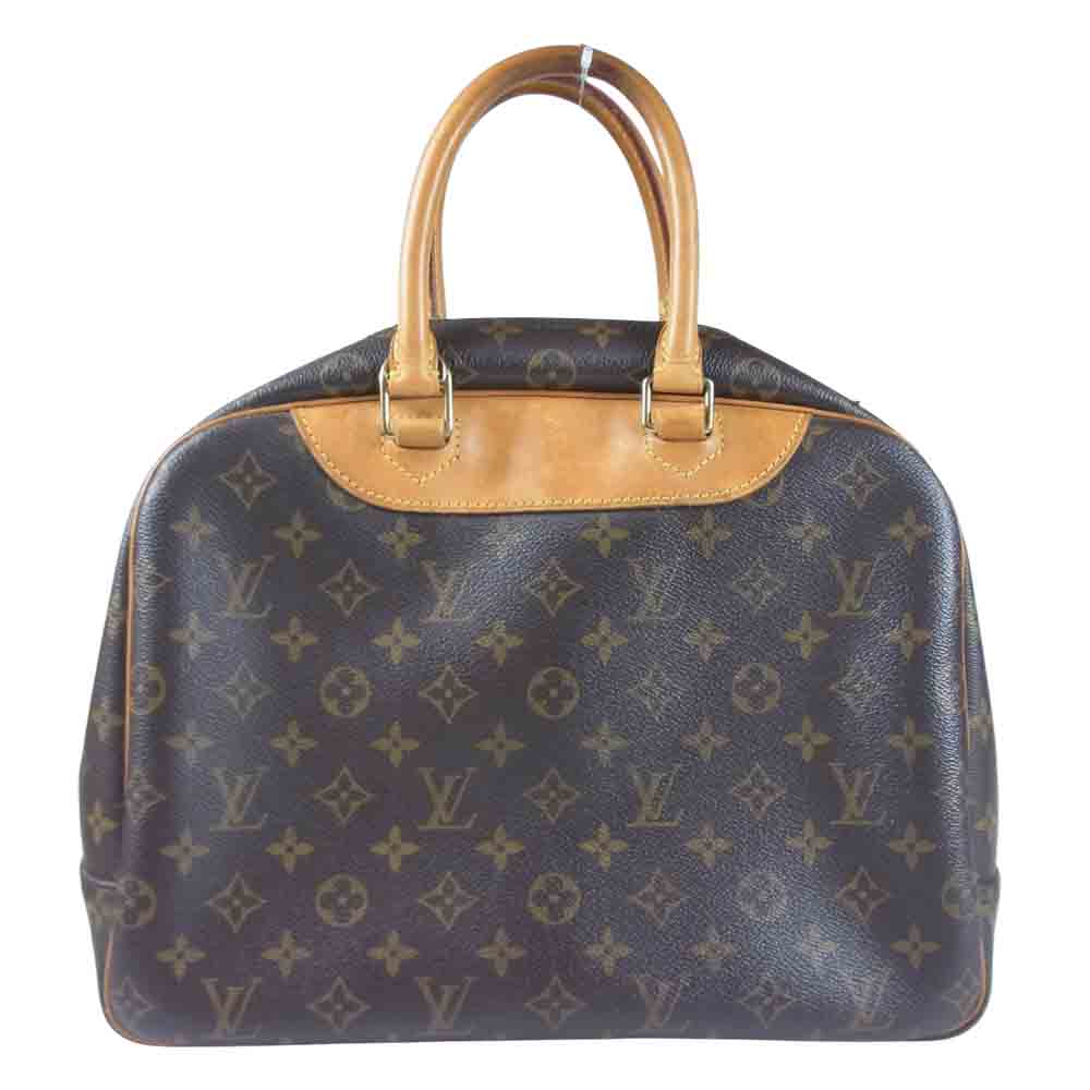 LOUIS VUITTON ルイ・ヴィトン M47270 01年製 モノグラム ドーヴィル 手提げ ボウリングバッグ ハンドバッグ ブラウン系【中古】