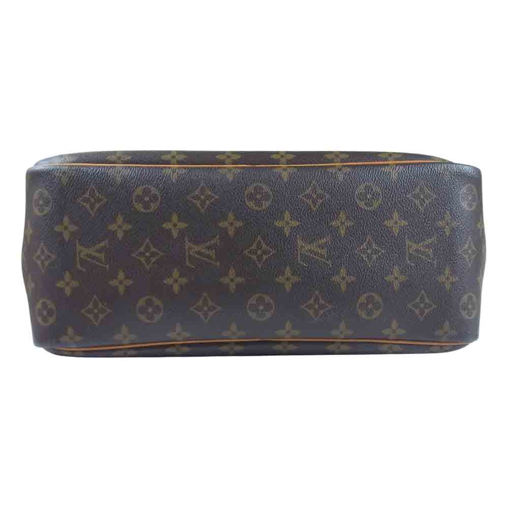 LOUIS VUITTON ルイ・ヴィトン M47270 01年製 モノグラム ドーヴィル 手提げ ボウリングバッグ ハンドバッグ ブラウン系【中古】