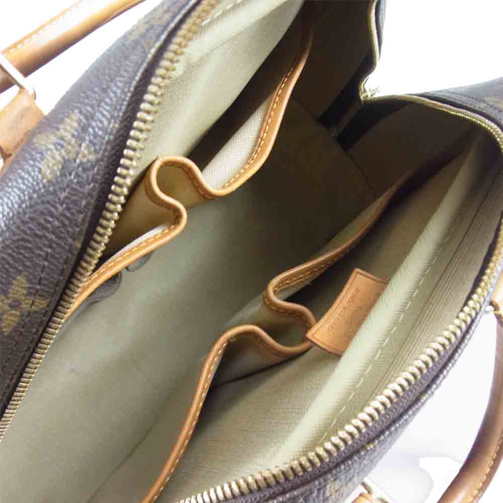LOUIS VUITTON ルイ・ヴィトン M47270 01年製 モノグラム ドーヴィル 手提げ ボウリングバッグ ハンドバッグ ブラウン系【中古】