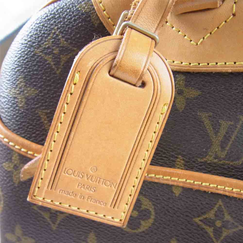 LOUIS VUITTON ルイ・ヴィトン M47270 01年製 モノグラム ドーヴィル 手提げ ボウリングバッグ ハンドバッグ ブラウン系【中古】