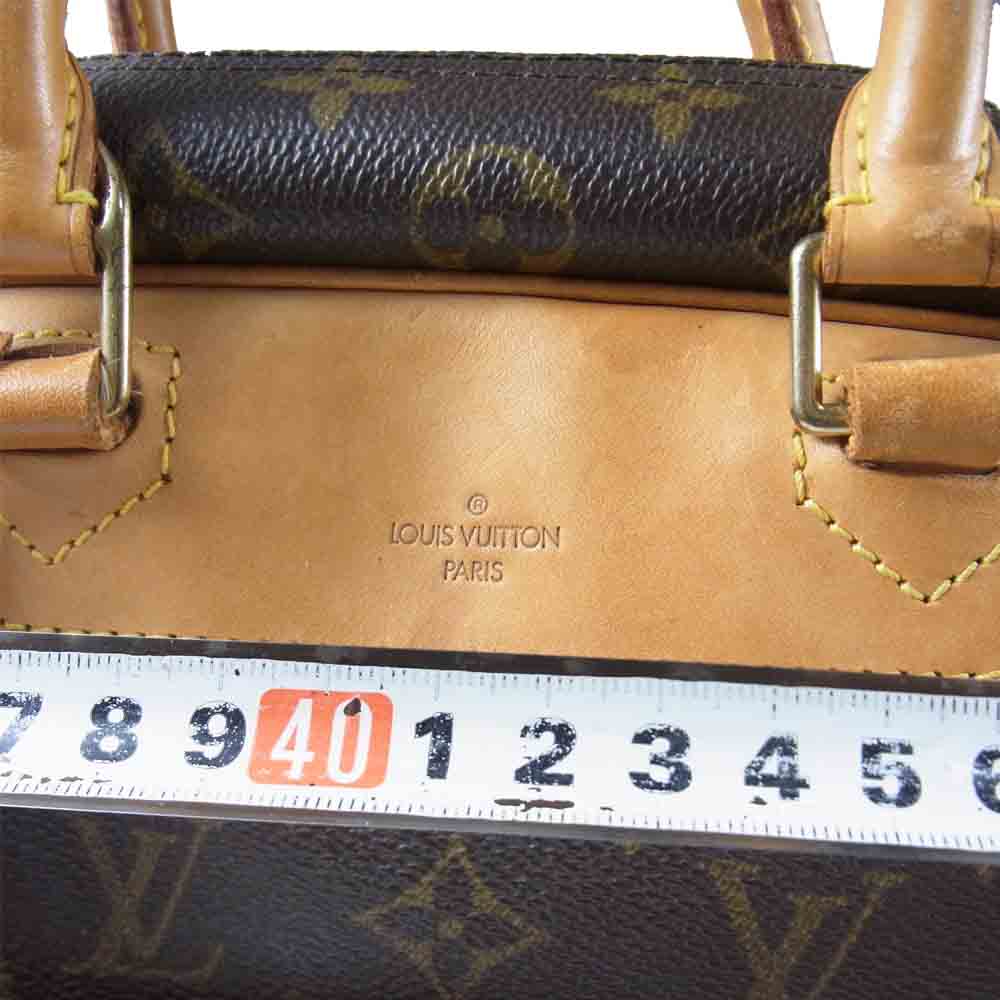 LOUIS VUITTON ルイ・ヴィトン M47270 01年製 モノグラム ドーヴィル 手提げ ボウリングバッグ ハンドバッグ ブラウン系【中古】