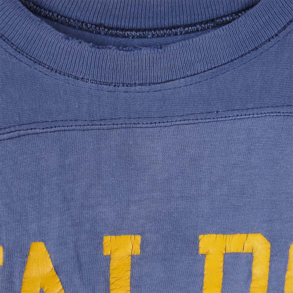 Champion チャンピオン ヴィンテージ 60s 70s チャンピオン フットボール Tシャツ ブルー系 XL【中古】