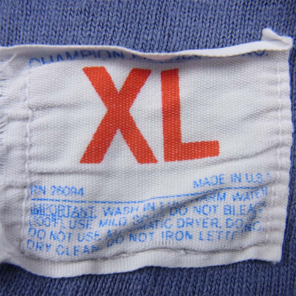 Champion チャンピオン ヴィンテージ 60s 70s チャンピオン フットボール Tシャツ ブルー系 XL【中古】