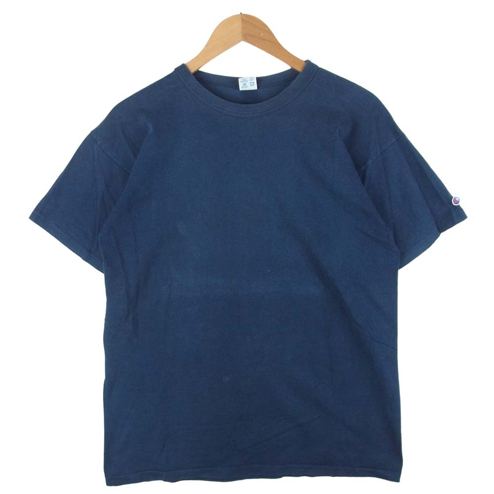Champion チャンピオン ヴィンテージ 80s トリコタグ バックプリント 半袖 Tシャツ コットン ネイビー系 XL【中古】