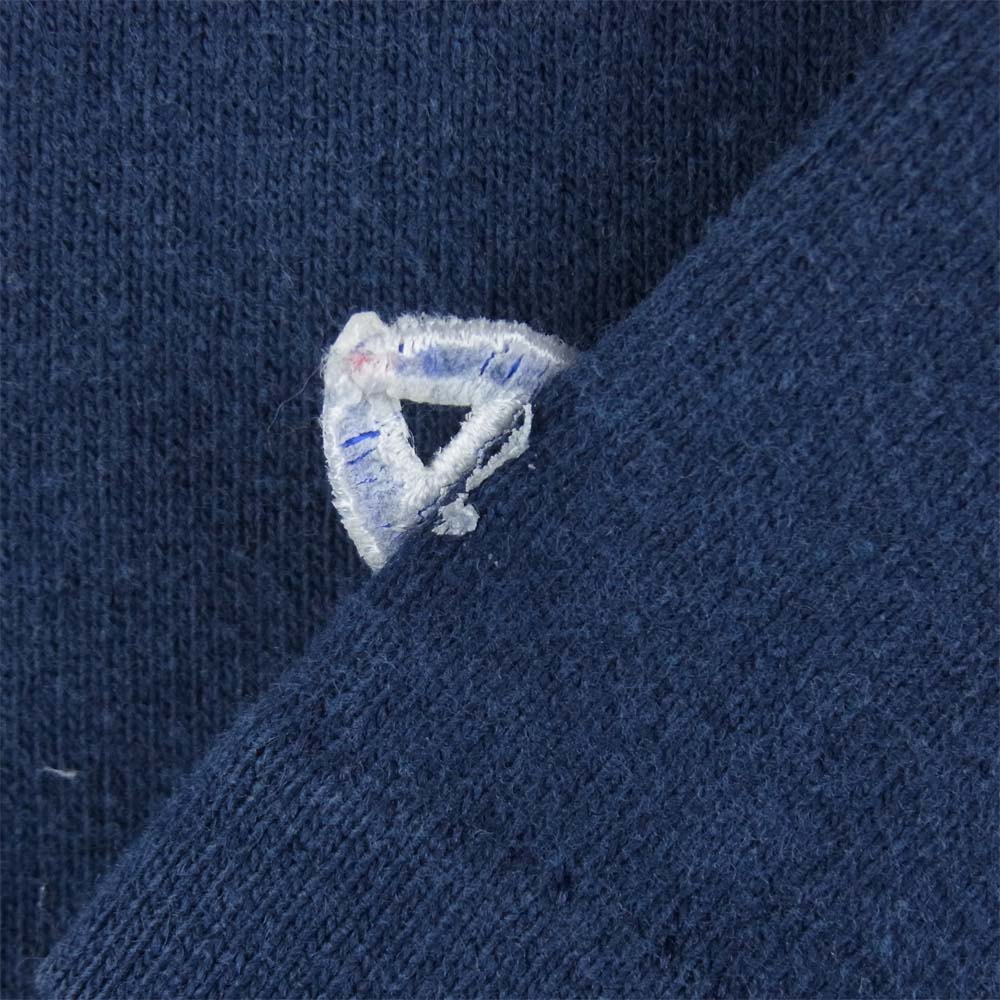 Champion チャンピオン ヴィンテージ 80s トリコタグ バックプリント 半袖 Tシャツ コットン ネイビー系 XL【中古】