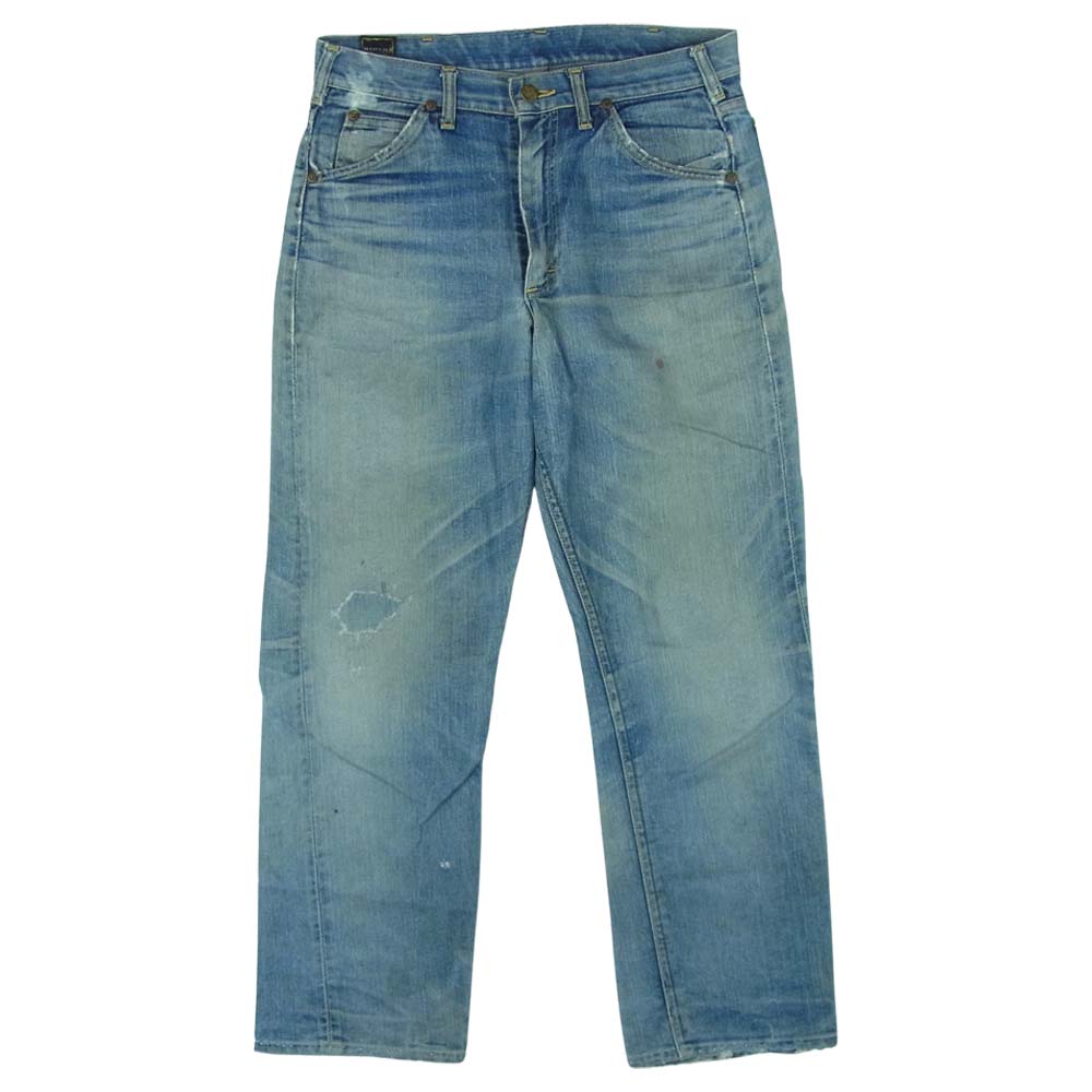 Lee リー 60s  ジップ サイド黒タグ デニム パンツ アメリカ製 インディゴブルー系 31【中古】