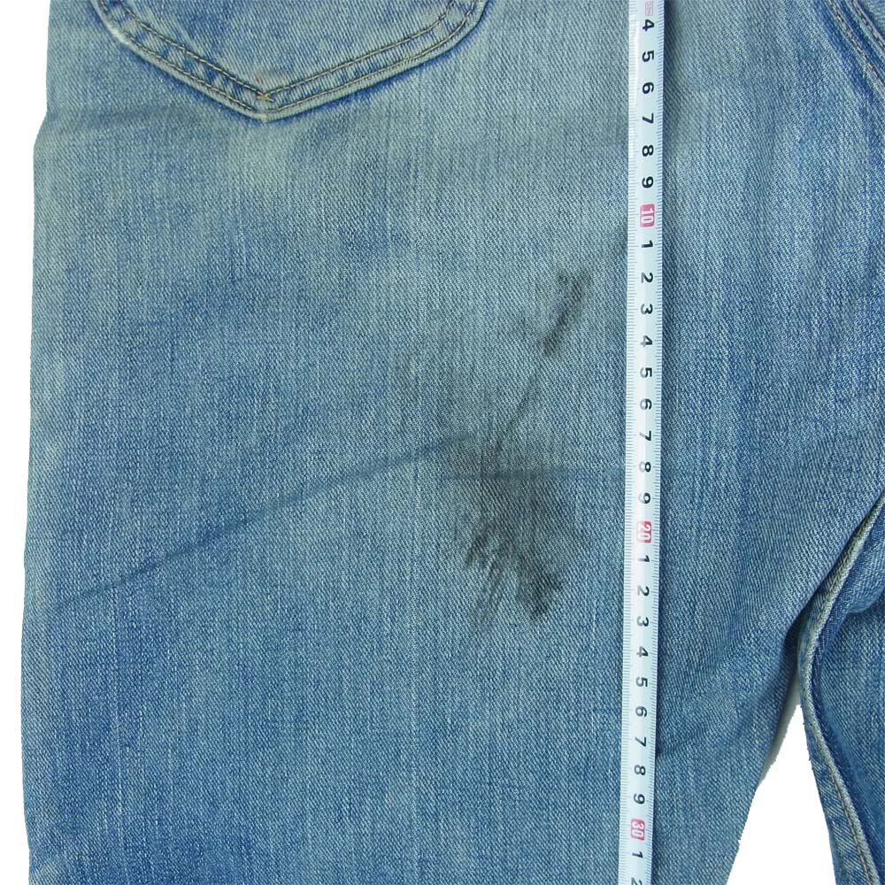 Lee リー 60s  ジップ サイド黒タグ デニム パンツ アメリカ製 インディゴブルー系 31【中古】