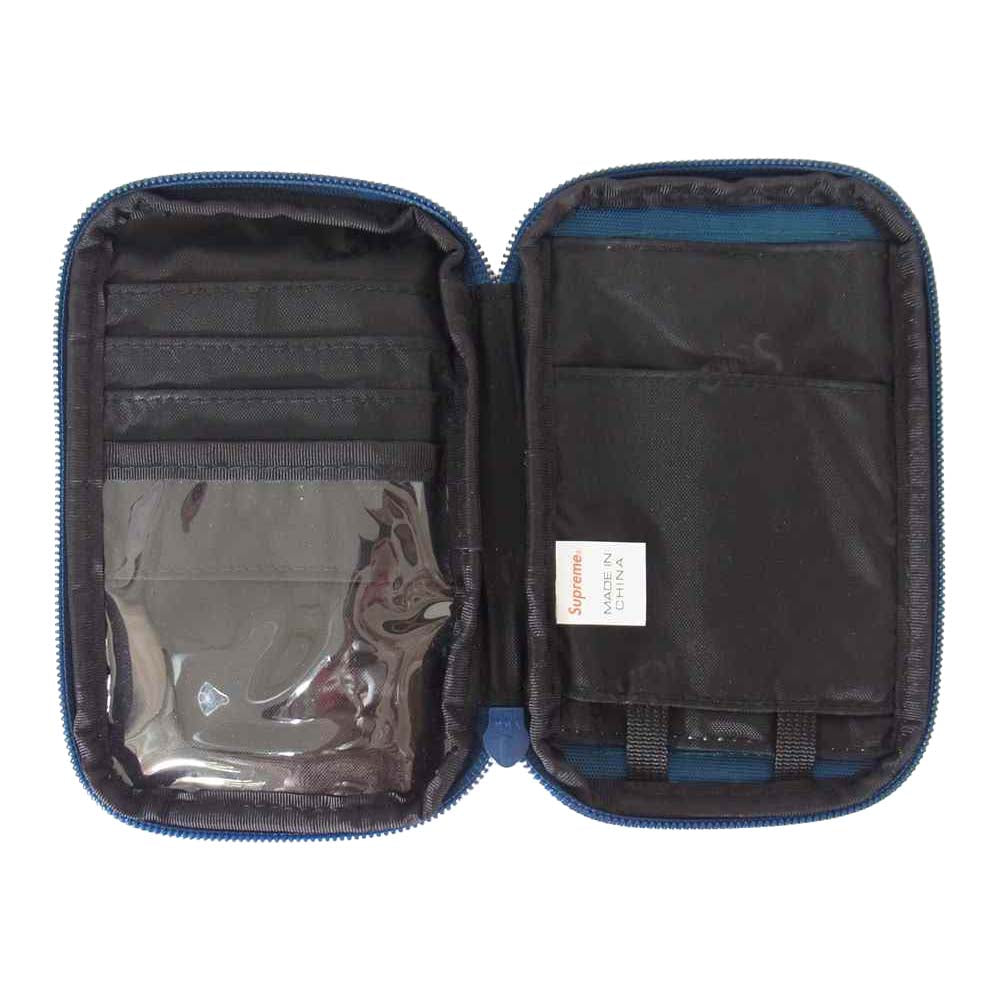 Supreme シュプリーム 19AW Small Zip Pouch スモール ジップ ポーチ ブルー系【美品】【中古】