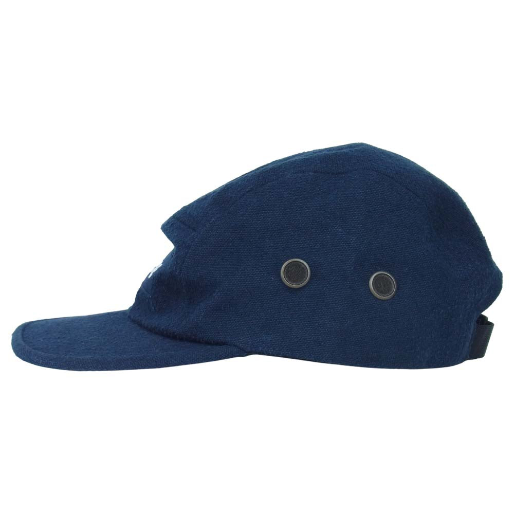 Supreme シュプリーム 18AW 納品書付属 Napped Canvas Camp Cap ネップド キャンバス キャンプ キャップ ネイビー系【中古】