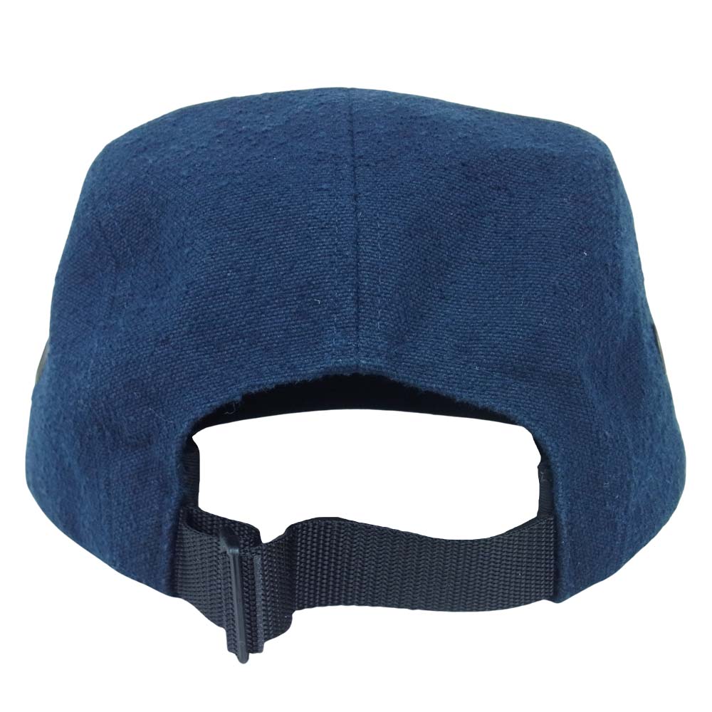 Supreme シュプリーム 18AW 納品書付属 Napped Canvas Camp Cap ネップド キャンバス キャンプ キャップ ネイビー系【中古】