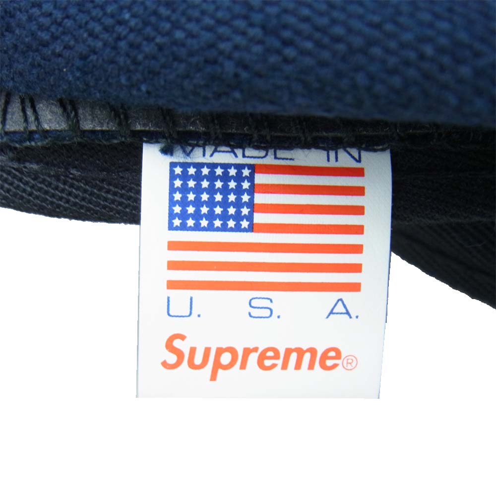 Supreme シュプリーム 18AW 納品書付属 Napped Canvas Camp Cap ネップド キャンバス キャンプ キャップ ネイビー系【中古】