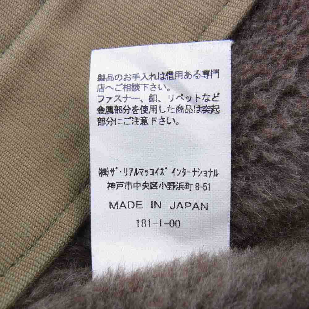 The REAL McCOY'S ザリアルマッコイズ NXsx88197 N-1 DECK JACKET デッキ ジャケット カーキ系 38【中古】