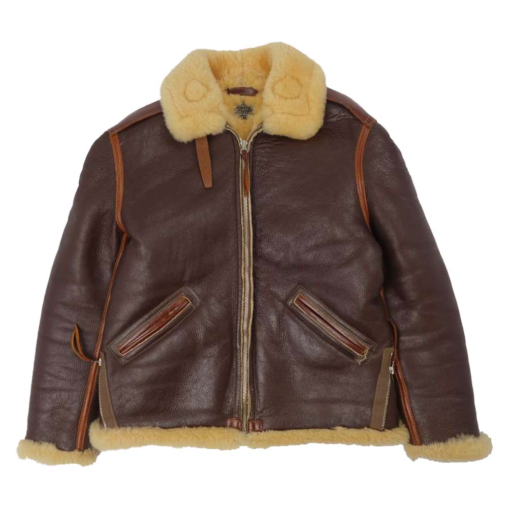 THE FEW ザフュー Contract No. 43-13616 B-6 AERO LEATHER SIDE ZIP エアロレザー 実名復刻 レザー フライト ジャケット 36R【中古】