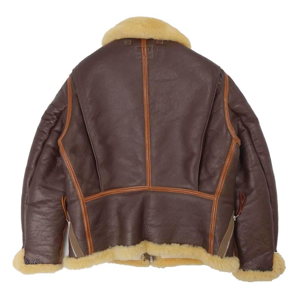 THE FEW ザフュー Contract No. 43-13616 B-6 AERO LEATHER SIDE ZIP エアロレザー 実名復刻 レザー フライト ジャケット 36R【中古】