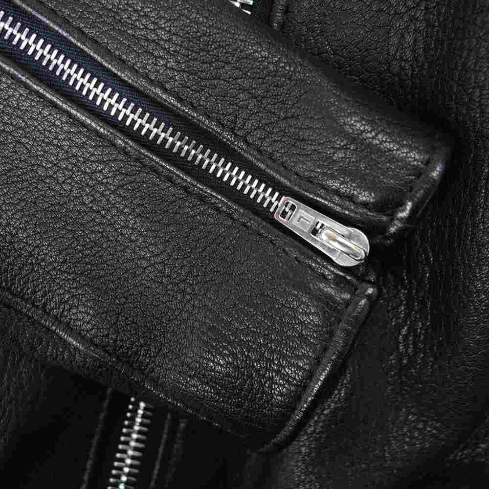 Lewis Leathers ルイスレザー 391 LIGHTNING ライトニング シープスキン ダブル レザー ライダース ジャケット ダークブラウン系 42【中古】