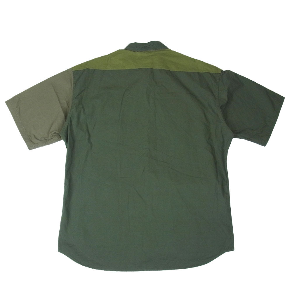 Nigel Cabourn ナイジェルケーボン 8040-00-11004 DESERT ARMY SHIRT S/S デザント アーミー 半袖 シャツ カーキ系【美品】【中古】