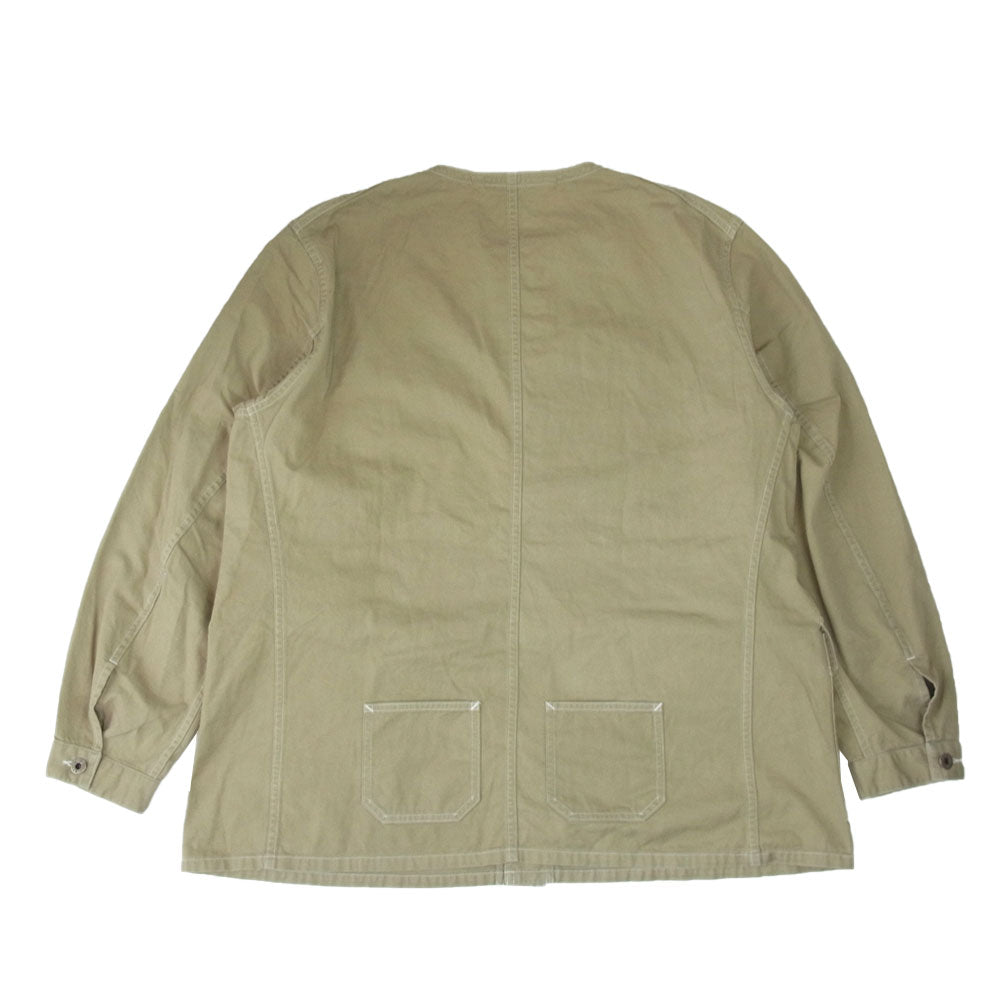 Nigel Cabourn ナイジェルケーボン 8043-00-30001 FRENCH WORK JACKET COTTON TWILL フレンチ ワーク ジャケット コットン ツイル ベージュ系 50【美品】【中古】