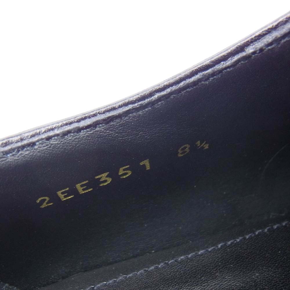 PRADA プラダ 20AW 2EE351 プレーントゥ レザー シューズ ブラック系 8.5【中古】