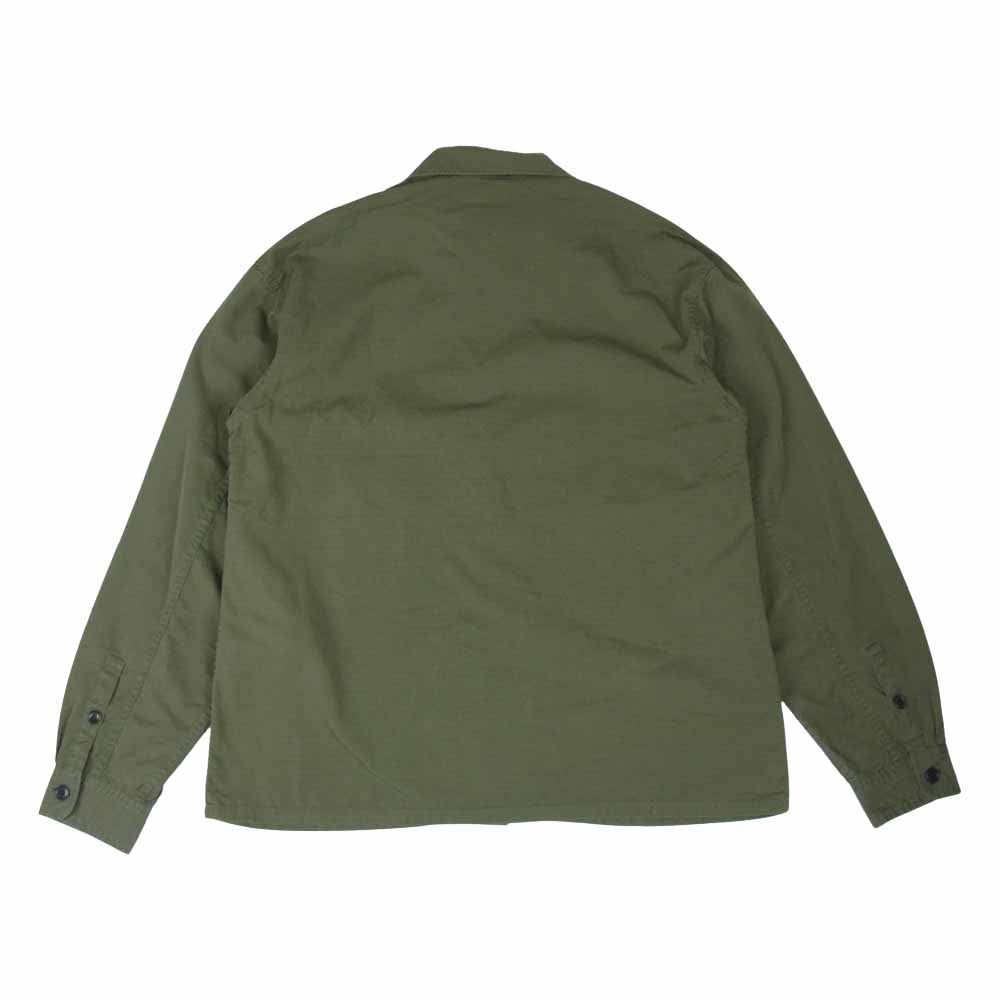 VISVIM ビズビム 20SS 120105011013 DOMAINE SHIRT L/S BADGES ドメーヌ シャツ カーキ系 4【美品】【中古】