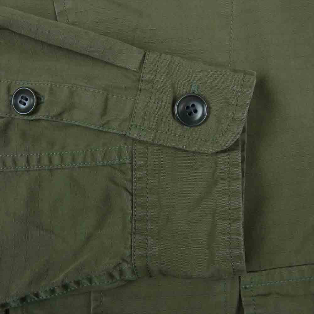 VISVIM ビズビム 20SS 120105011013 DOMAINE SHIRT L/S BADGES ドメーヌ シャツ カーキ系 4【美品】【中古】