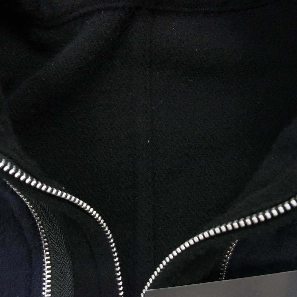 UNDERCOVER アンダーカバー 21AW UC2A4208 縮絨 ウール フード レイヤード ブルゾン ジャケット ネイビー系 ブラック系 4【新古品】【未使用】【中古】