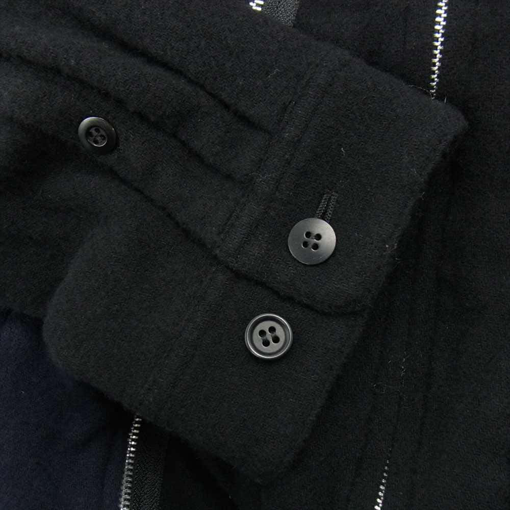 UNDERCOVER アンダーカバー 21AW UC2A4208 縮絨 ウール フード レイヤード ブルゾン ジャケット ネイビー系 ブラック系 4【新古品】【未使用】【中古】