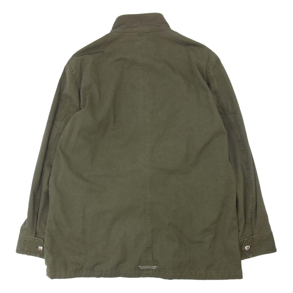 CHROME HEARTS クロムハーツ（原本無） CHERRY BOMB チェリー ボム クロスボール ボタン M65 加工 ミリタリー ジャケット カーキ系 XXL【美品】【中古】