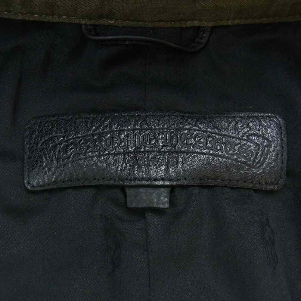 CHROME HEARTS クロムハーツ（原本無） CHERRY BOMB チェリー ボム クロスボール ボタン M65 加工 ミリタリー ジャケット カーキ系 XXL【美品】【中古】
