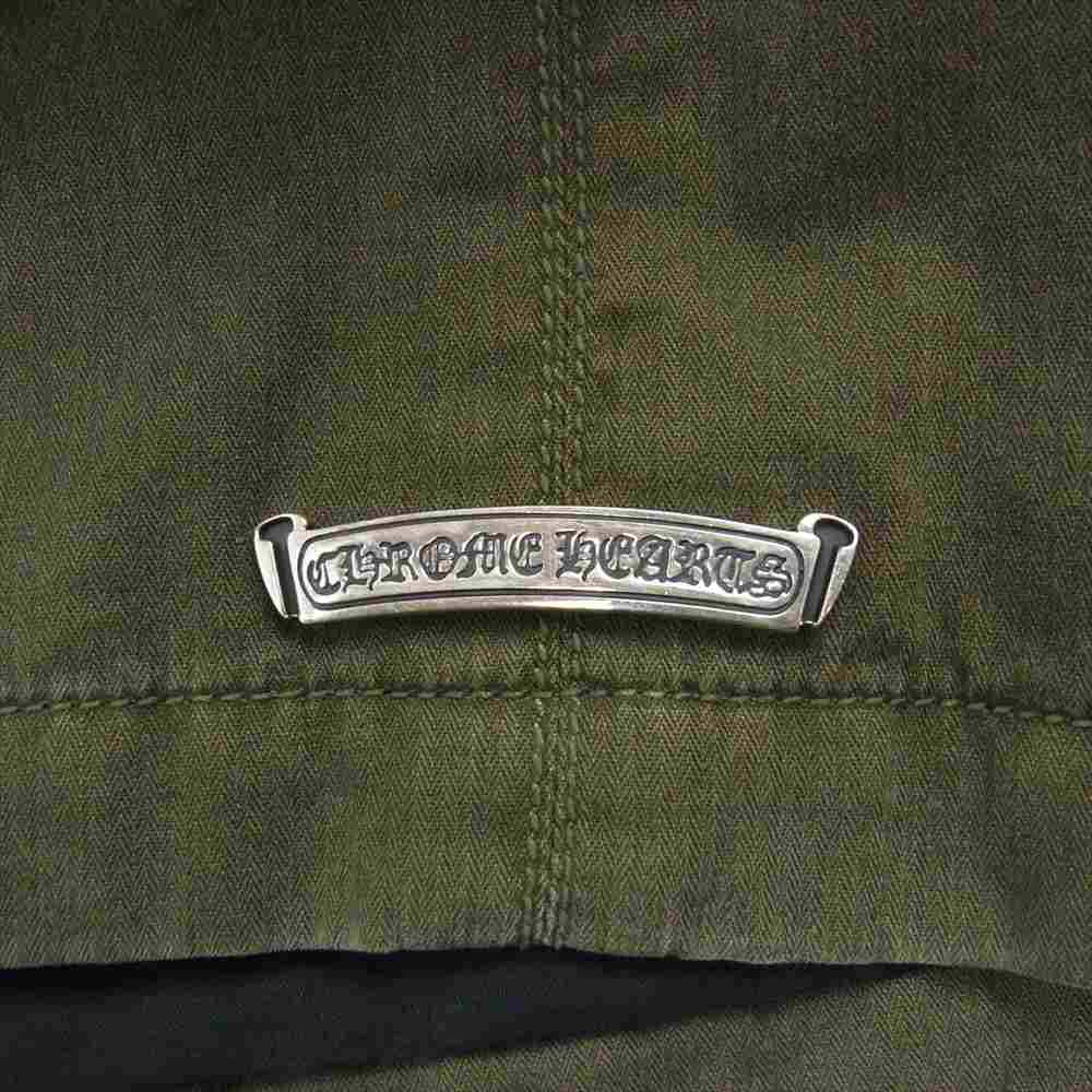 CHROME HEARTS クロムハーツ（原本無） CHERRY BOMB チェリー ボム クロスボール ボタン M65 加工 ミリタリー ジャケット カーキ系 XXL【美品】【中古】