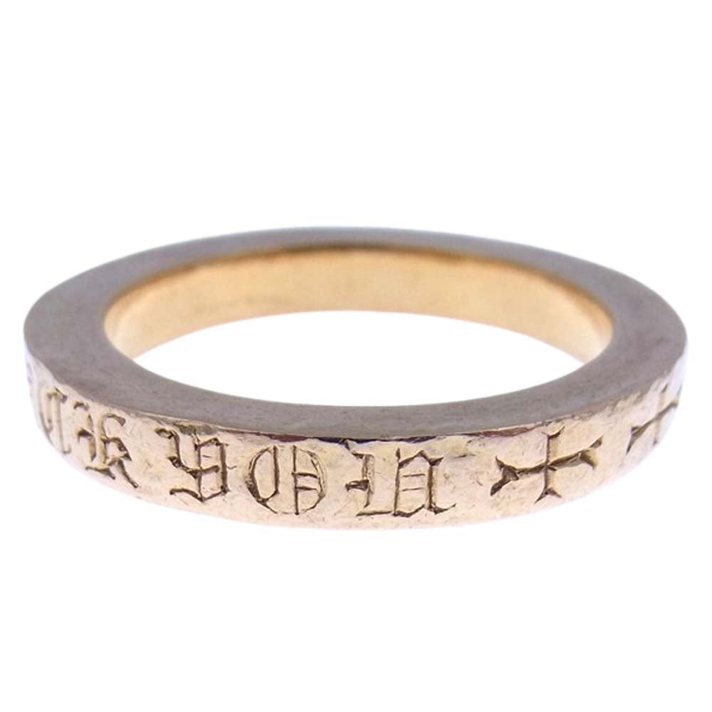 CHROME HEARTS クロムハーツ（原本有） 22K CH FUCK YOU SPACER RING 3mm ファックユー スペーサー リング ゴールド系 15.5【中古】