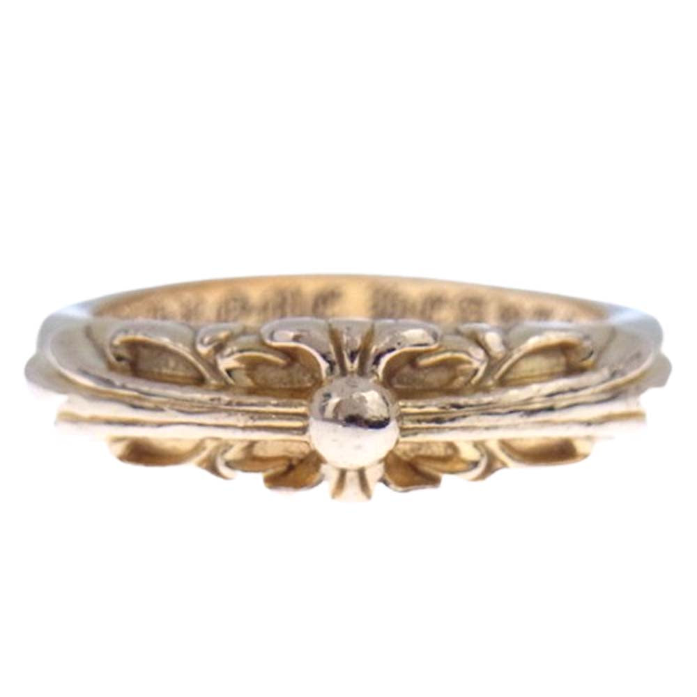 CHROME HEARTS クロムハーツ（原本有） 22K BABY CLSC FLRL CRS ベイビークラシック フローラルクロス リング ゴールド系 15【中古】