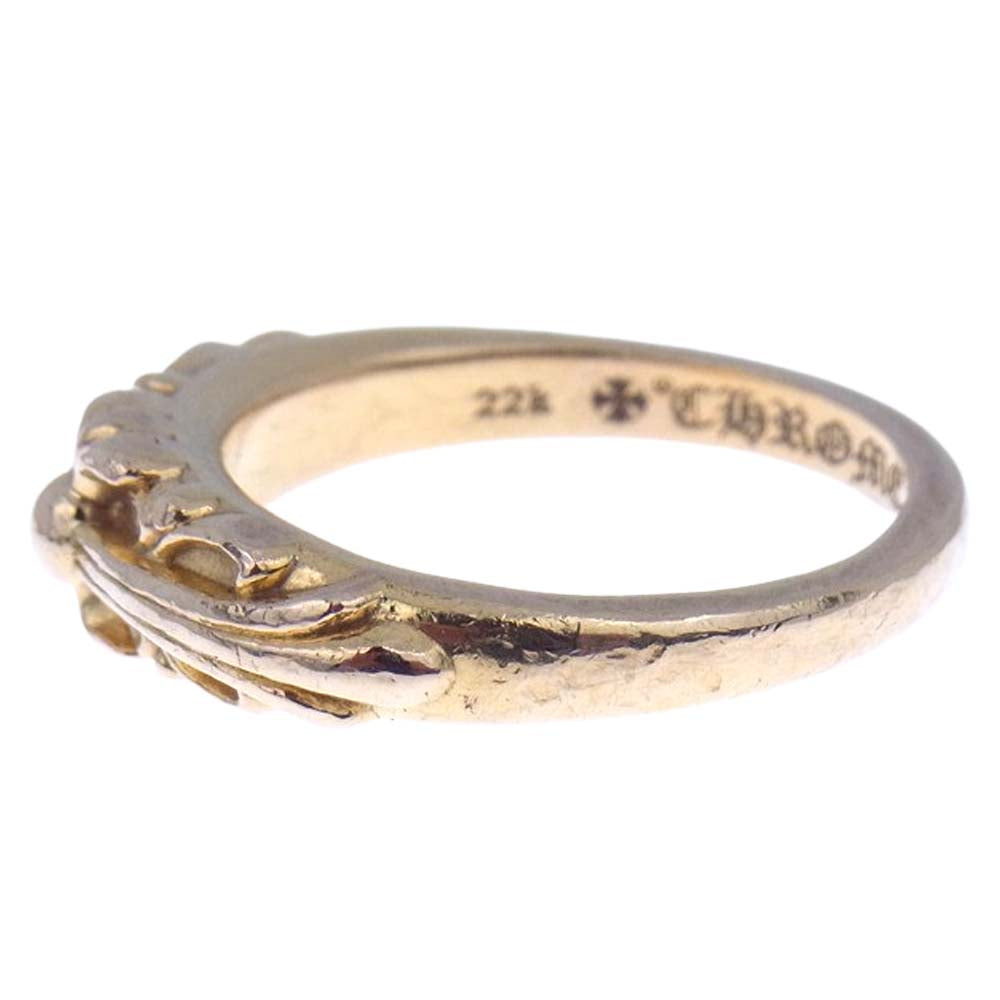 CHROME HEARTS クロムハーツ（原本有） 22K BABY CLSC FLRL CRS ベイビークラシック フローラルクロス リング ゴールド系 15【中古】